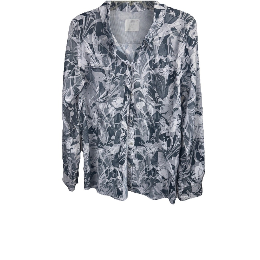 Reel Legend Long Sleeve Button Down Shirt Womens Size XL - Picture 5 of 9